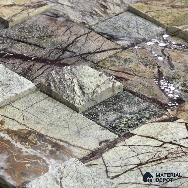 WL 00090 Castel Rock 300 x 300 mm Natural Stone Wall Cladding | Stone is a Natural Product, Please Expect Variation in Shades