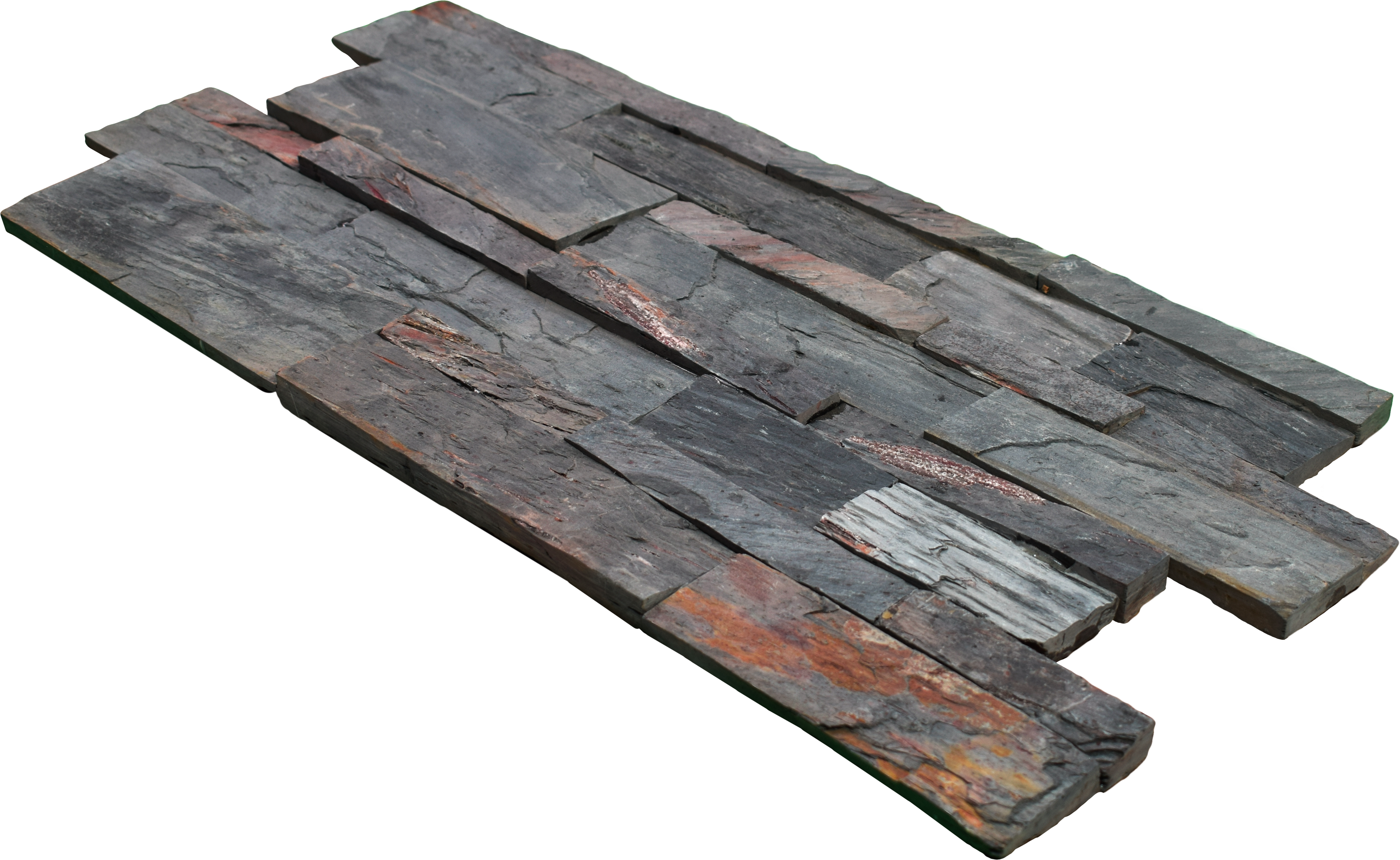 WL 00092 Dark Lavanzia 600 x 150 mm Natural Stone Wall Cladding | Stone is a Natural Product, Please Expect Variation in Shades