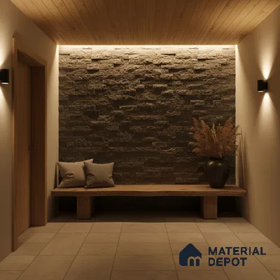 WL 00094 Galaxy Black 600 x 150 mm Natural Stone Wall Cladding |  Stone is a Natural Product, Please Expect Variation in Shades