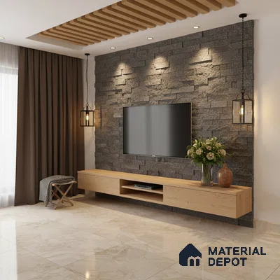 WL 00094 Galaxy Black 600 x 150 mm Natural Stone Wall Cladding |  Stone is a Natural Product, Please Expect Variation in Shades