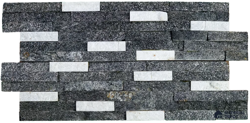 WL 00099 Ice Sparkle 600 x 150 mm Natural Stone Wall Cladding | Stone is a Natural Product, Please Expect Variation in Shades