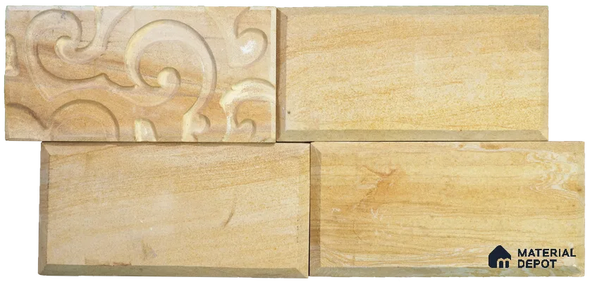 WL 00101 Island Oak 150 x 300 mm Natural Stone Wall Cladding | 1 Sq. Ft. = 2 Pieces |  Stone is a Natural Product, Please Expect Variation in Shades