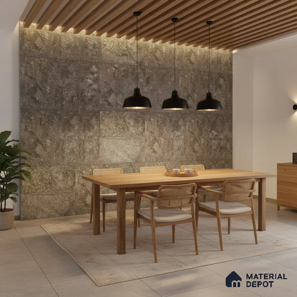 WL 00103 Jade Green Cladding Natural Stone Wall Cladding | Set Contains Mixed Sizes of 300x300, 300x150, 150x150 mm | Coverage Area 9 Sq. Ft. |  Stone is a Natural Product, Please Expect Variation in Shades