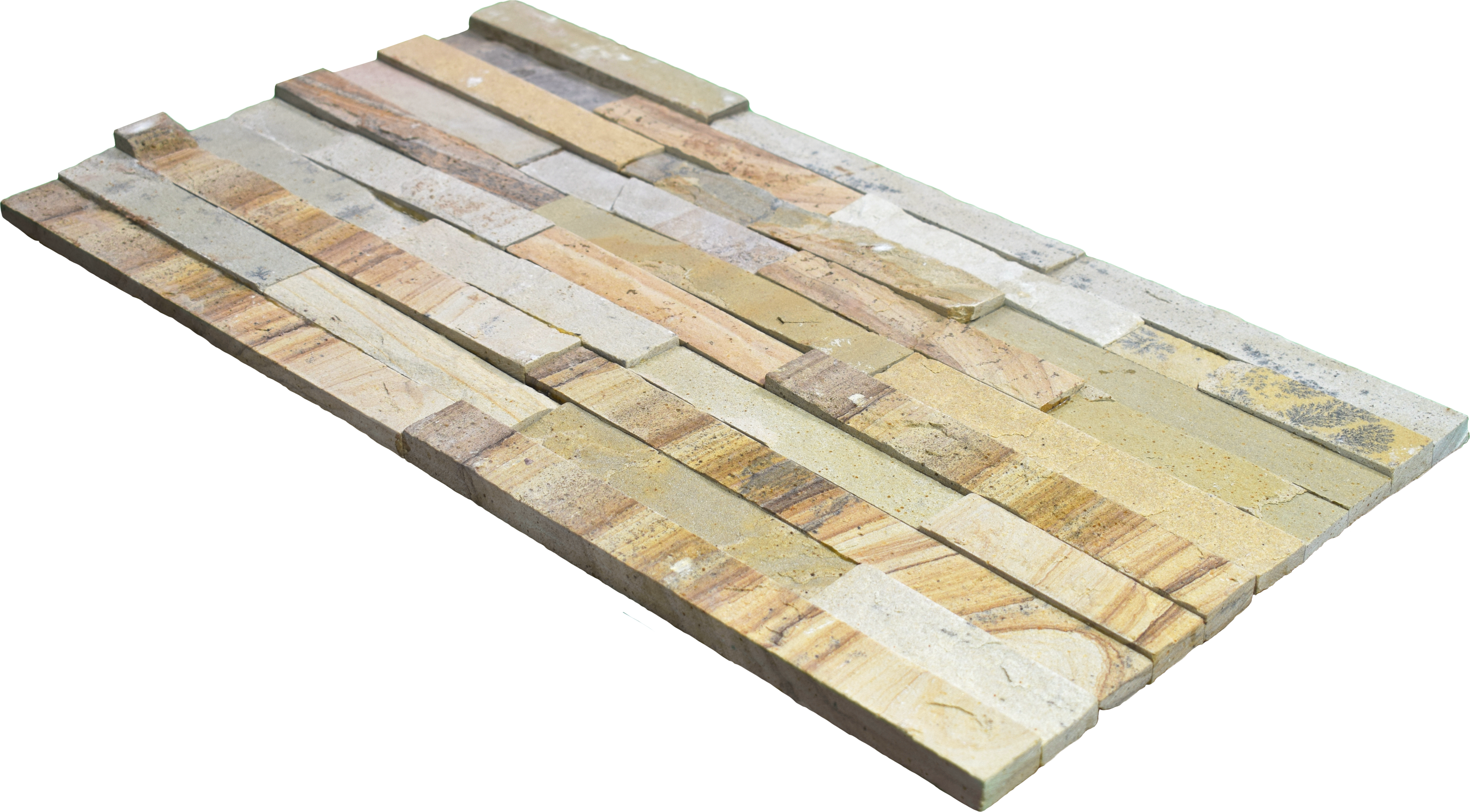 WL 00104 Mint Natural 600 x 150 mm Natural Stone Wall Cladding |  Stone is a Natural Product, Please Expect Variation in Shades