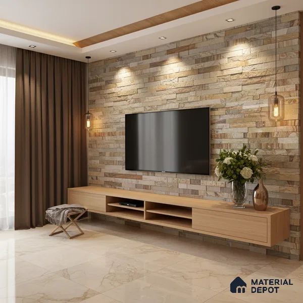 WL 00104 Mint Natural 600 x 150 mm Natural Stone Wall Cladding |  Stone is a Natural Product, Please Expect Variation in Shades