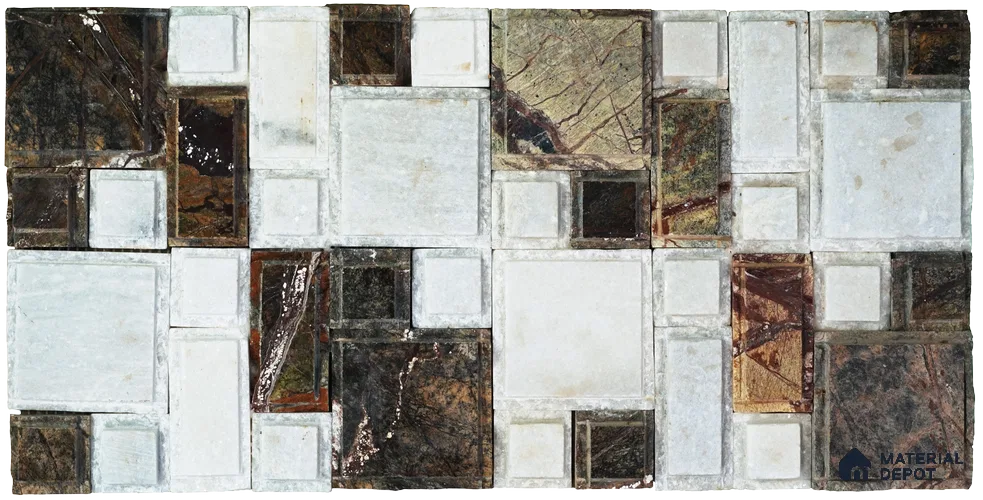 WL 00105 Mistic Crema 300 x 300 mm Natural Stone Wall Cladding |  Stone is a Natural Product, Please Expect Variation in Shades