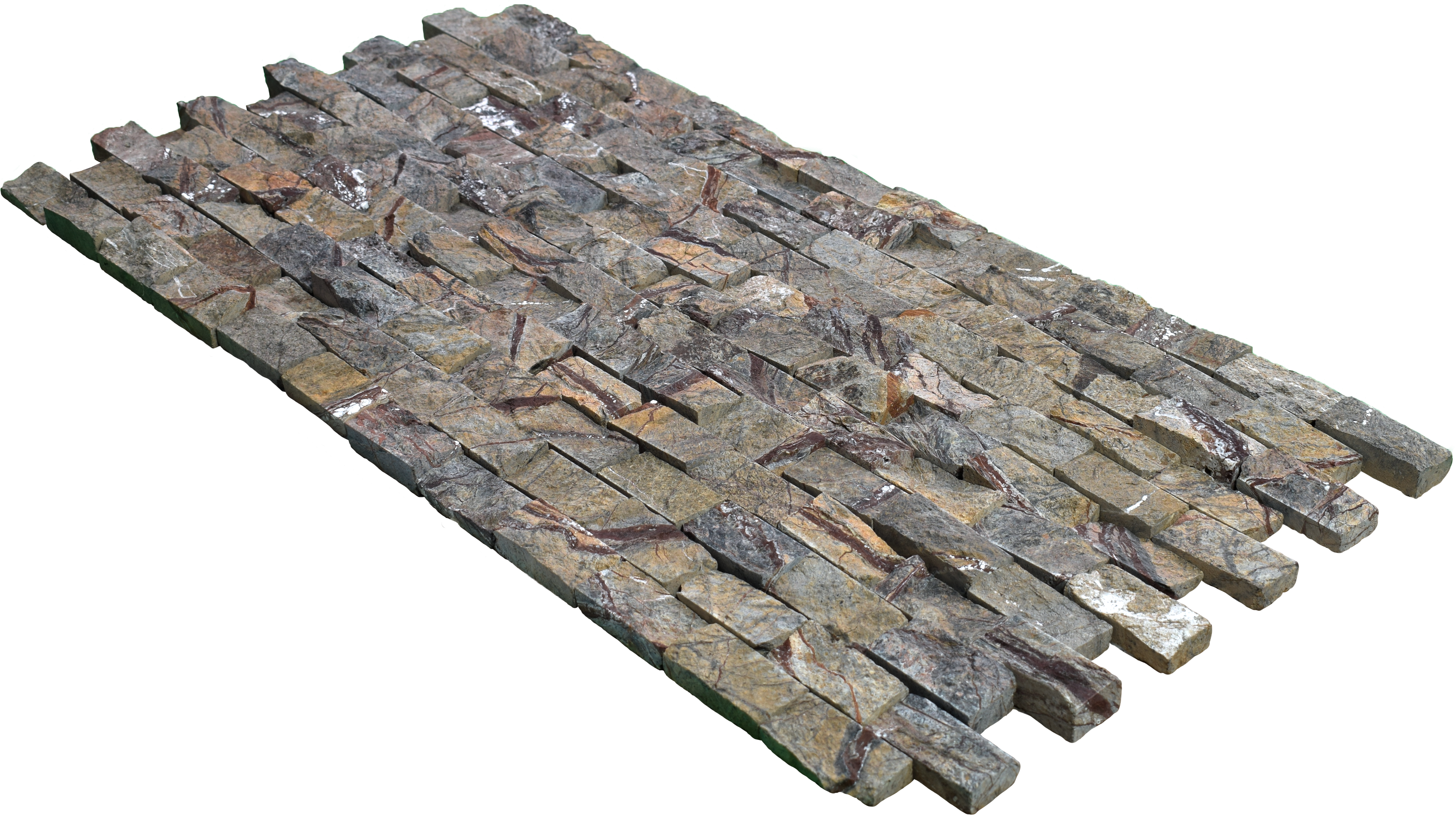 WL 00106 Mocha 300 x 300 mm Natural Stone Wall Cladding |  Stone is a Natural Product, Please Expect Variation in Shades
