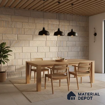 WL 00116 Rainbow 01 150 x 300 mm Natural Stone Wall Cladding | 1 Sq. Ft. = 2 Pieces |  Stone is a Natural Product, Please Expect Variation in Shades