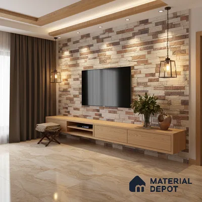 WL 00121 Ruby 600 x 150 mm Natural Stone Wall Cladding |  Stone is a Natural Product, Please Expect Variation in Shades