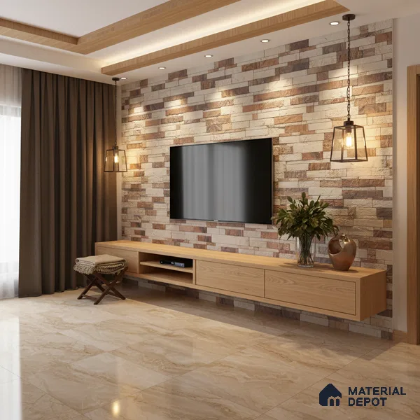 WL 00121 Ruby 600 x 150 mm Natural Stone Wall Cladding | Stone is a Natural Product, Please Expect Variation in Shades