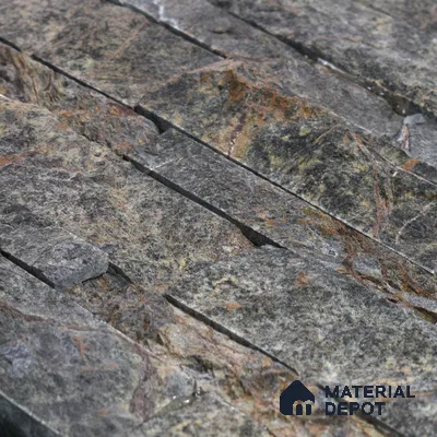WL 00128 Safari Green 600 x 150 mm Natural Stone Wall Cladding |  Stone is a Natural Product, Please Expect Variation in Shades