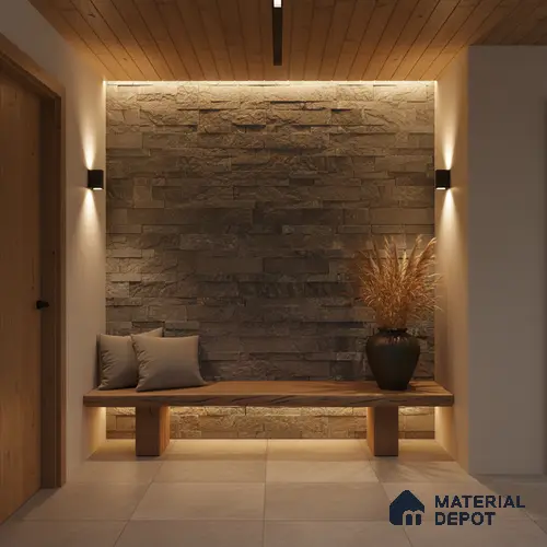 WL 00129 Steel Grey 600 x 150 mm Natural Stone Wall Cladding | Stone is a Natural Product, Please Expect Variation in Shades