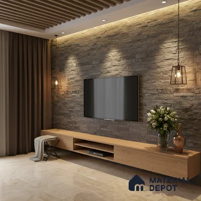 WL 00129 Steel Grey 600 x 150 mm Natural Stone Wall Cladding |  Stone is a Natural Product, Please Expect Variation in Shades