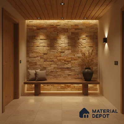 WL 00135 Turkey 300 x 300 mm Natural Stone Wall Cladding |  Stone is a Natural Product, Please Expect Variation in Shades