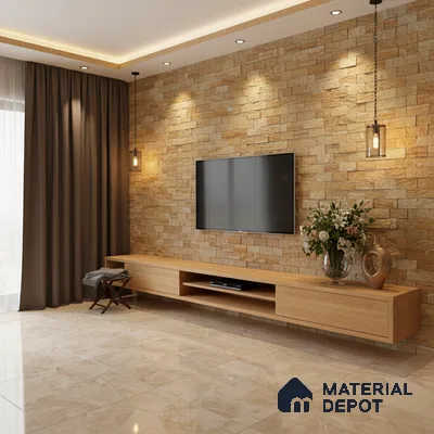 WL 00135 Turkey 300 x 300 mm Natural Stone Wall Cladding |  Stone is a Natural Product, Please Expect Variation in Shades