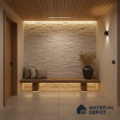 WL 00139 Victorian Beige 600 x 150 mm Natural Stone Wall Cladding |  Stone is a Natural Product, Please Expect Variation in Shades
