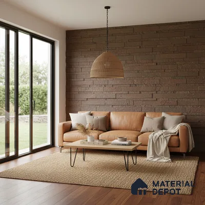 WL 00142 Valencia 600 x 150 mm Natural Stone Wall Cladding |  Stone is a Natural Product, Please Expect Variation in Shades