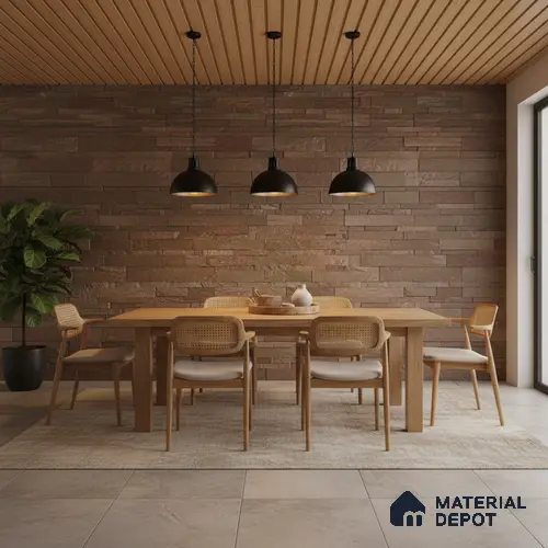 WL 00142 Valencia 600 x 150 mm Natural Stone Wall Cladding | Stone is a Natural Product, Please Expect Variation in Shades