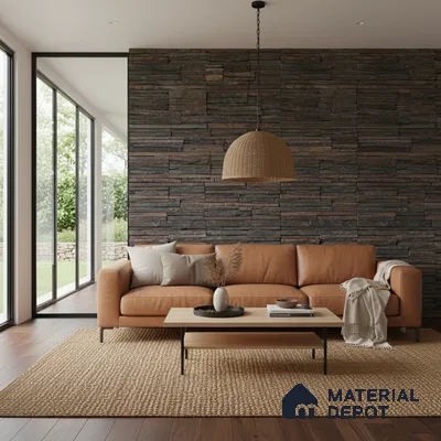 WL 00144 Waterfalls 300 x 150 mm Natural Stone Wall Cladding | 1 Sq. Ft. = 2 Pieces |  Stone is a Natural Product, Please Expect Variation in Shades