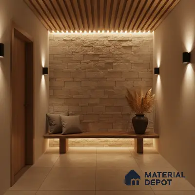 WL 00146 Wind Silver 600 x 150 mm Natural Stone Wall Cladding |  Stone is a Natural Product, Please Expect Variation in Shades