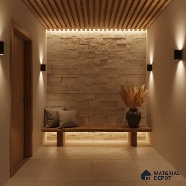 WL 00146 Wind Silver 600 x 150 mm Natural Stone Wall Cladding |  Stone is a Natural Product, Please Expect Variation in Shades