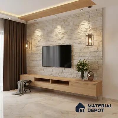WL 00146 Wind Silver 600 x 150 mm Natural Stone Wall Cladding |  Stone is a Natural Product, Please Expect Variation in Shades