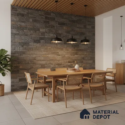 WL 00147 Sea Cliff / D Green 600 x 150 mm Natural Stone Wall Cladding |  Stone is a Natural Product, Please Expect Variation in Shades