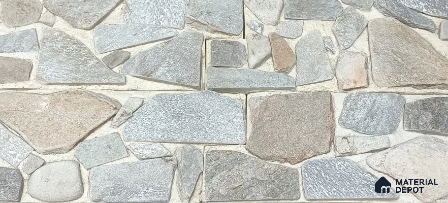 WL 00174 Cortica Silver 457 x 203 mm Natural Stone Wall Cladding |  Stone is a Natural Product, Please Expect Variation in Shades