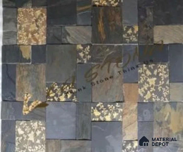 WL 00177 Regal Gold 300x300 mm Natural Stone Wall Cladding |  Stone is a Natural Product, Please Expect Variation in Shades