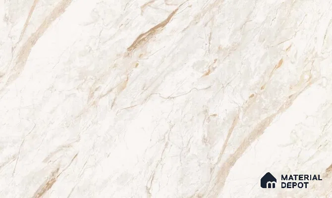 Valentino White Marble look LM 25866 C  8 ft x 4 ft Cross Cut Finish Decorative Laminate - 1 mm | Suitable for TV Unit, Wardrobe, Kitchen Cabinate