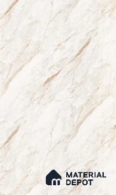 Valentino White Marble look LM 25860  8 ft x 4 ft Carving Marble Finish Decorative Laminate - 1 mm | Suitable for TV Unit, Wardrobe, Kitchen Cabinate