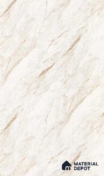 Valentino White Marble look LM 25860  8 ft x 4 ft Carving Marble Finish Decorative Laminate - 1 mm | Suitable for TV Unit, Wardrobe, Kitchen Cabinate