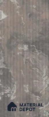 Storm Onyx Fluted look LM 25863 B  8 ft x 4 ft Fluente Finish Decorative Laminate - 1 mm | Suitable for TV Unit, Wardrobe, Kitchen Cabinate