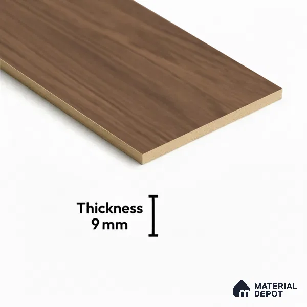 Wood Floor Tile TL 06112 Aspen Choco 1200 x 200 mm Vitrified Matte Finish - 9 mm | 12 Random Design | Suitable For Living Room, Bedroom, Kitchen | 2-3 mm Spacer is Mandatory