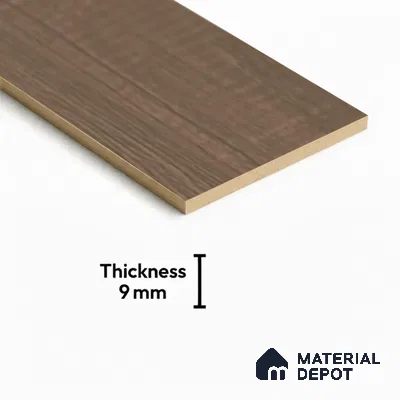Wood Floor Tile TL 06113 Classic Black 1200 x 200 mm Vitrified Matte Finish - 9 mm | 12 Random Design | Suitable For Living Room, Bedroom, Kitchen | 2-3 mm Spacer is Mandatory (Sample)