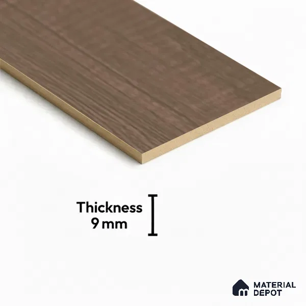 Wood Floor Tile TL 06113 Classic Black 1200 x 200 mm Vitrified Matte Finish - 9 mm | 12 Random Design | Suitable For Living Room, Bedroom, Kitchen | 2-3 mm Spacer is Mandatory (Sample)