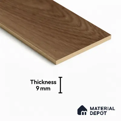 Wood Floor Tile TL 06116 Nordic Hazel 1200 x 200 mm Vitrified Matte Finish - 9 mm | 12 Random Design | Suitable For Living Room, Bedroom, Kitchen | 2-3 mm Spacer is Mandatory