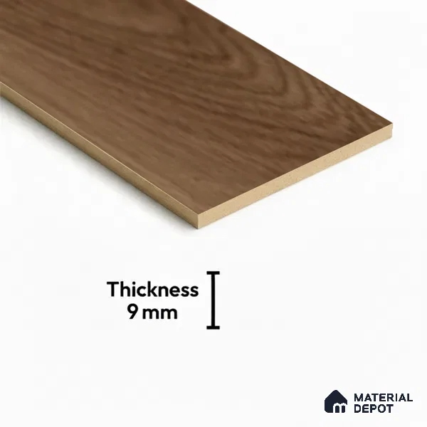 Wood Floor Tile TL 06116 Nordic Hazel 1200 x 200 mm Vitrified Matte Finish - 9 mm | 12 Random Design | Suitable For Living Room, Bedroom, Kitchen | 2-3 mm Spacer is Mandatory