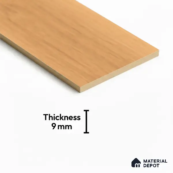 Wood Floor Tile TL 06117 Nordic Honey 1200 x 200 mm Vitrified Matte Finish - 9 mm | 12 Random Design | Suitable For Living Room, Bedroom, Kitchen | 2-3 mm Spacer is Mandatory