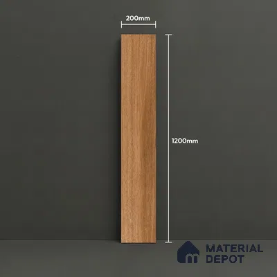 Wood Floor Tile TL 06107 6602 1200 x 200 mm Vitrified Matte Finish - 9 mm | 18 Random Design | Suitable For Living Room, Bedroom, Kitchen | 2-3 mm Spacer is Mandatory (Sample)
