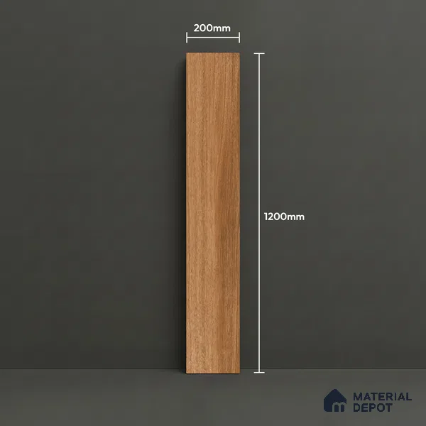 Wood Floor Tile TL 06107 6602 1200 x 200 mm Vitrified Matte Finish - 9 mm | 18 Random Design | Suitable For Living Room, Bedroom, Kitchen | 2-3 mm Spacer is Mandatory (Sample)