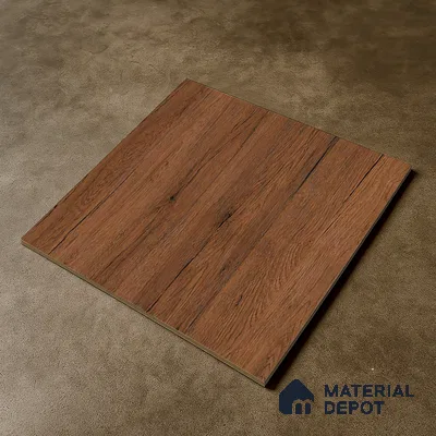 Wood Floor Tile TL 06316 Cascina Wenge 2 ft x 2 ft Vitrified Matte Finish - 9 mm | Suitable for Living Room, Bedroom, Bathroom