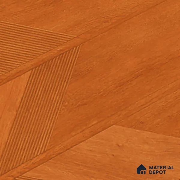 Wood Floor & Wall Tile TL 06118 B Parquet Teak 4 ft x 2 ft Vitrified Matte Finish - 9 mm | 4 Random Design | Suitable For Living Room, Bedroom, Bathroom, Kitchen (Sample)