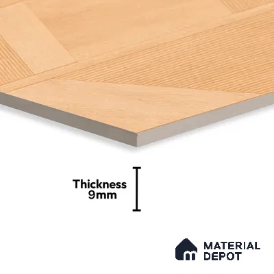 Wood Floor & Wall Tile TL 06118 Parquet Pine 4 ft x 2 ft Vitrified Matte Finish - 9 mm | 4 Random Design | Suitable For Living Room, Bedroom, Bathroom, Kitchen (Sample)