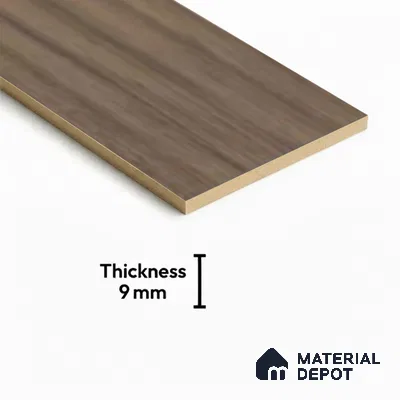Brown Wood Floor Tile TL 06740 Gravier Alpine Mocha 1200x195 mm Vitrified Carving Matte Finish - 9 mm | 6 Random Design | Suitable for Living Room, Bedroom, Bathroom | 2-3 mm Spacer is Mandatory (Sample)