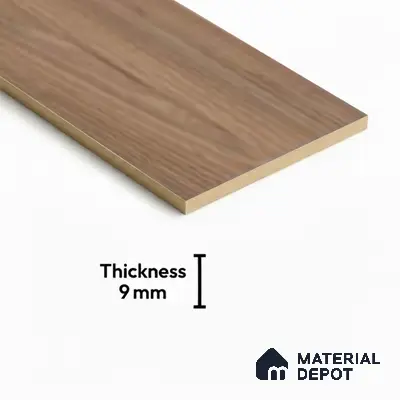 Brown Wood Floor Tile TL 06743 C Gravier Earthen Serenade 1200x195 mm Vitrified Carving Matte Finish - 9 mm | 9 Random Design | Suitable for Living Room, Bedroom, Bathroom | 2-3 mm Spacer is Mandatory
