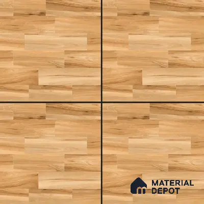 Wooden Tile TL 04674 Maple Elegant Pale Brown 2 ft x 2 ft Porcelain Matte Finish 8 mm | Suitable for Living Room, Bedroom, Bathroom, Kitchen & Balcony