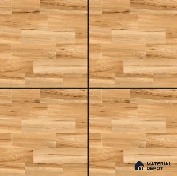 Wooden Tile TL 04674 Maple Elegant Pale Brown 2 ft x 2 ft Porcelain Matte Finish 8 mm | Suitable for Living Room, Bedroom, Bathroom, Kitchen & Balcony