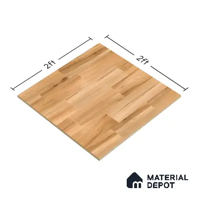 Wooden Tile TL 04674 Maple Elegant Pale Brown 2 ft x 2 ft Porcelain Matte Finish 8 mm | Suitable for Living Room, Bedroom, Bathroom, Kitchen & Balcony
