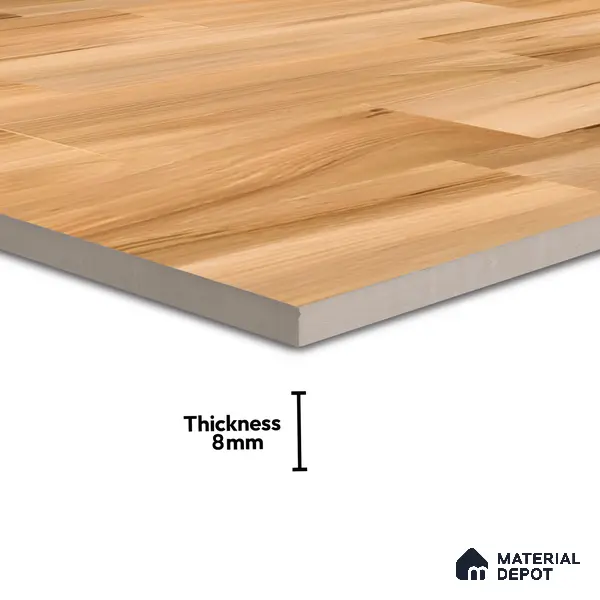 Wooden Tile TL 04674 Maple Elegant Pale Brown 2 ft x 2 ft Porcelain Matte Finish 8 mm | Suitable for Living Room, Bedroom, Bathroom, Kitchen & Balcony
